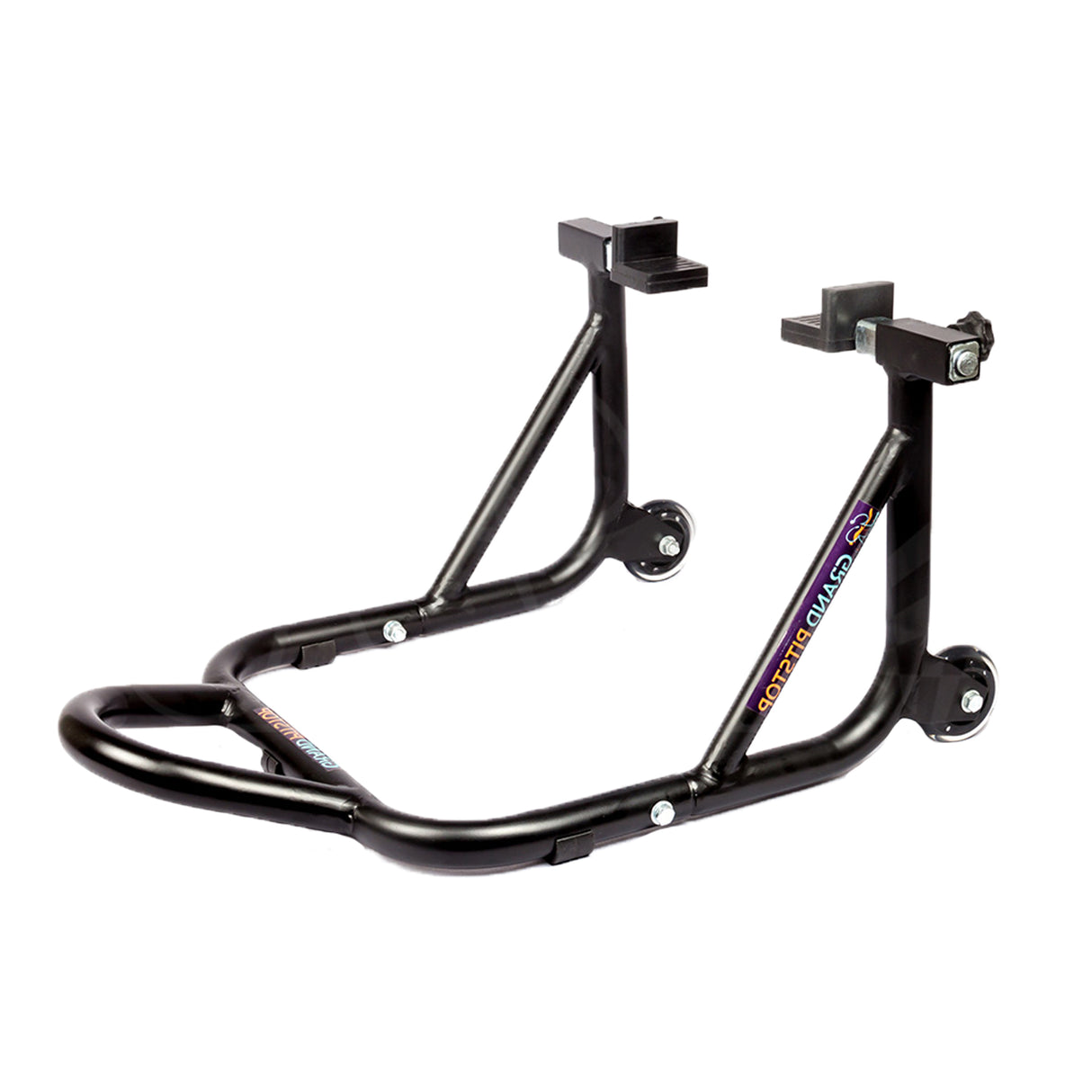 Dismantlable Rear Paddock Stand With 360 Rotation & Skate Wheels (Bike Wt upto: 450 kgs) - Black