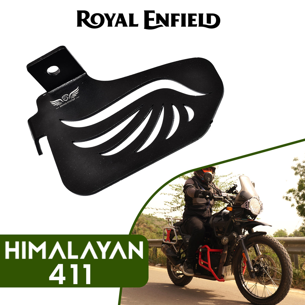Pillion Footrest (Left) for Royal Enfield Himalayan BS6 Model (2020-21) - Black