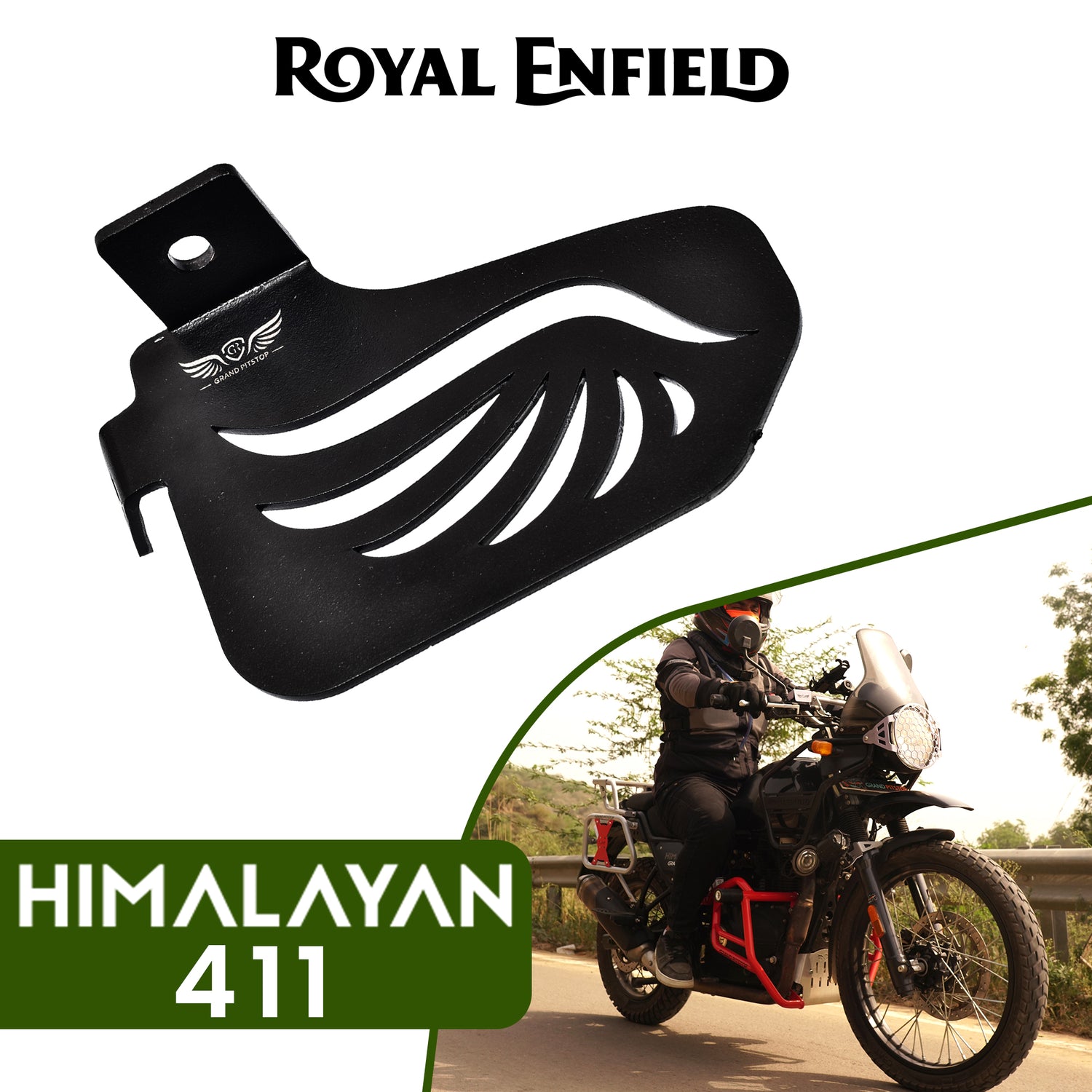 Pillion Footrest (Left) for Royal Enfield Himalayan BS6 Model (2020-21) - Black