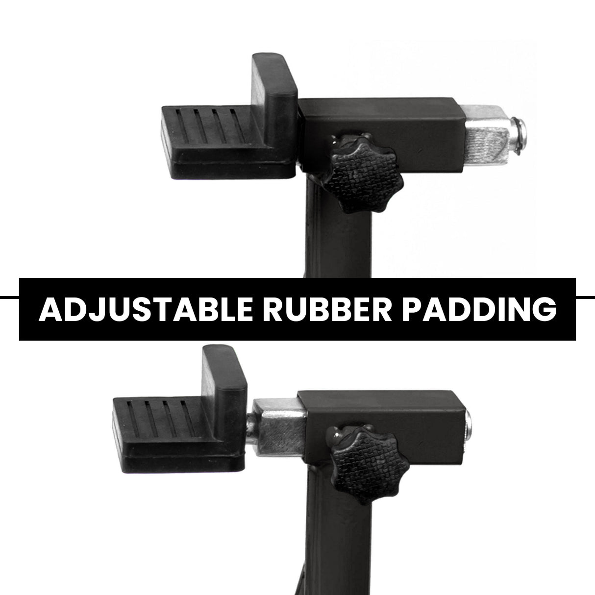 Dismantlable Rear Paddock Stand With 360 Rotation & Skate Wheels (Bike Wt upto: 280 kgs) - Black