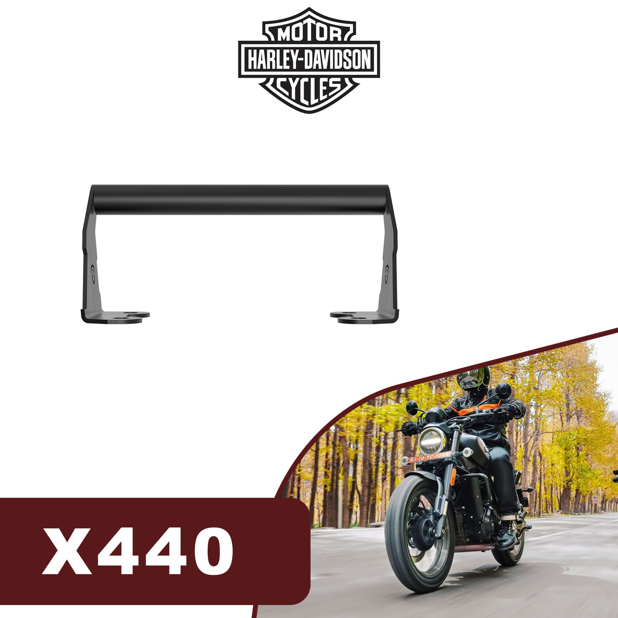 Front Fork Slider For Harley Davidson 440 X - Black