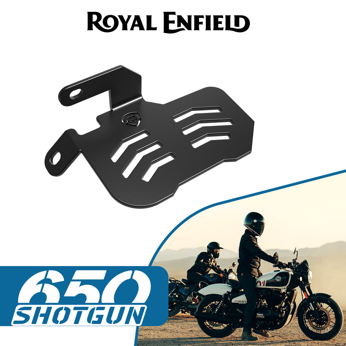 Pillion Footrest (Right) for Royal Enfield Shotgun - Black