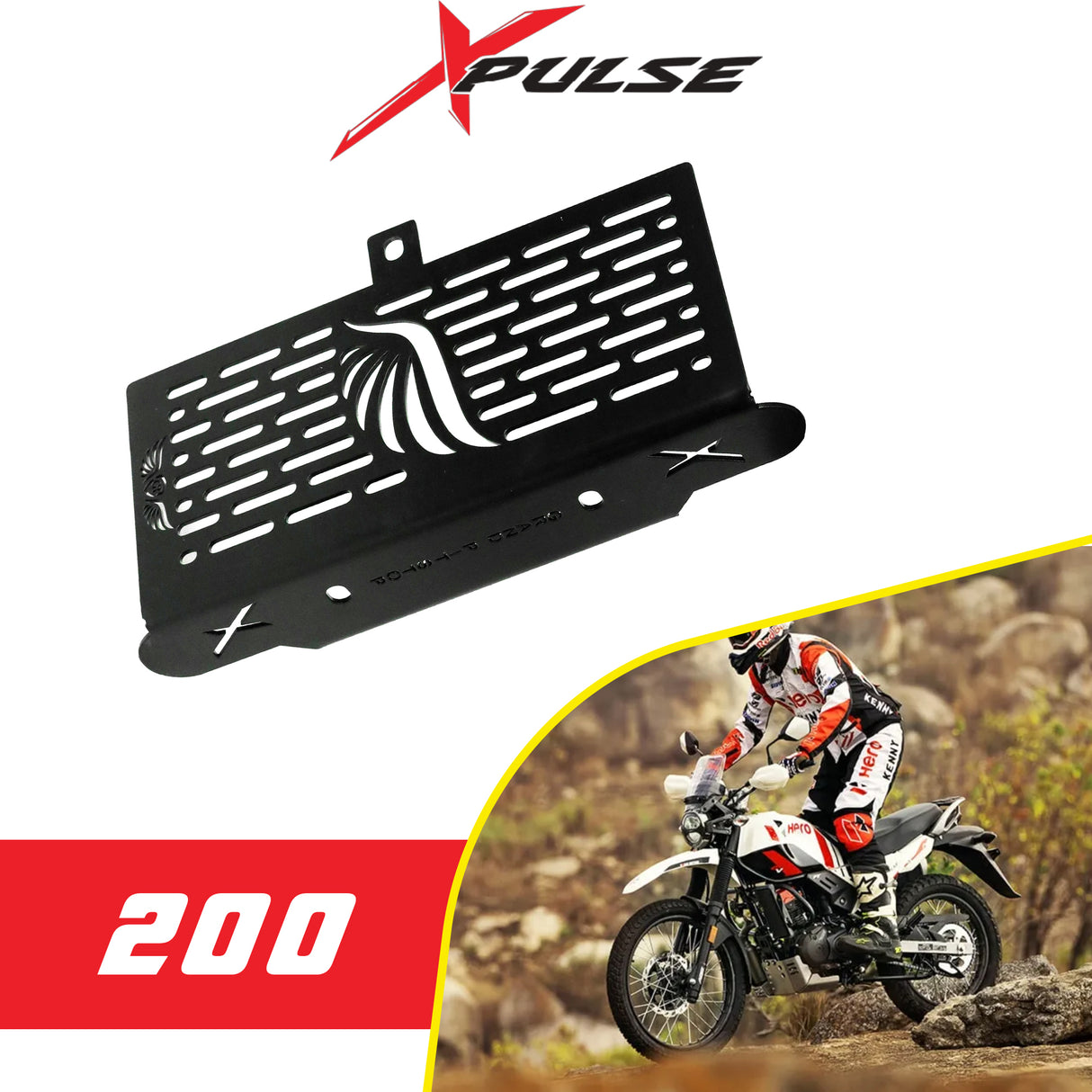 Radiator Grill for Hero Xpulse 200/400 - Black