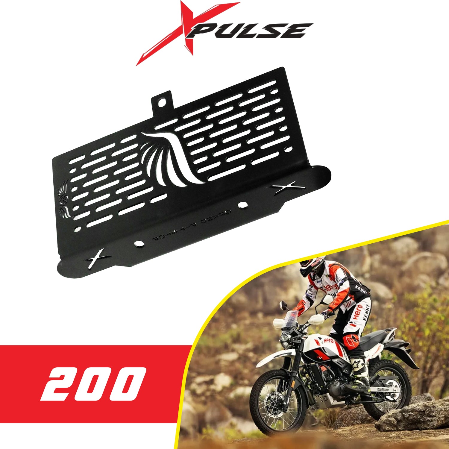 Radiator Grill for Hero Xpulse 200/400 - Black
