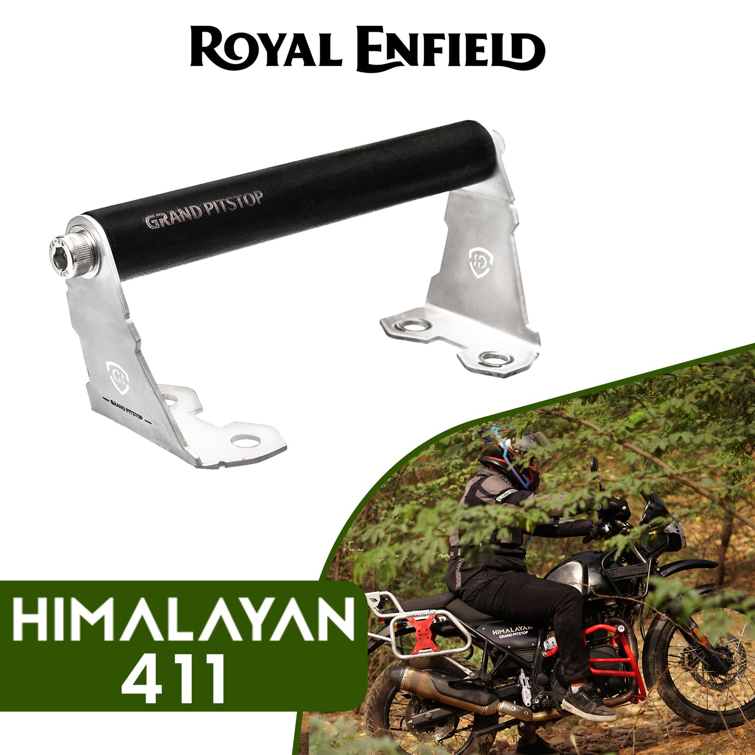 GPS Mount for Royal Enfield Himalayan BS6 Model (2020-21) - Silver