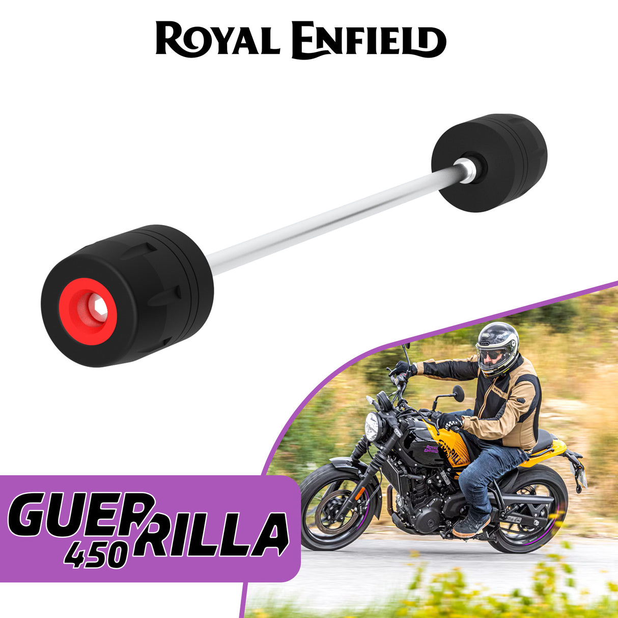 Front Fork Slider for Royal Enfield Guerrialla 450 - Black