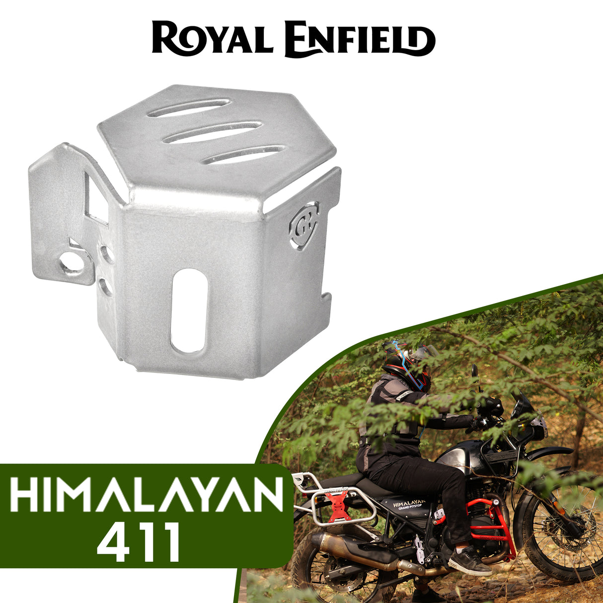 Rear Brake Fluid Cap for Royal Enfield Himalayan BS6 Model (2020-21) - Silver