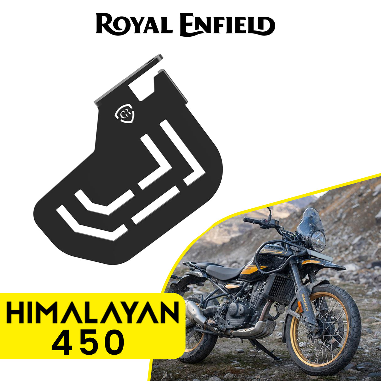 Pillion Footrest (Right) for Royal Enfield Himalayan 450 - Black