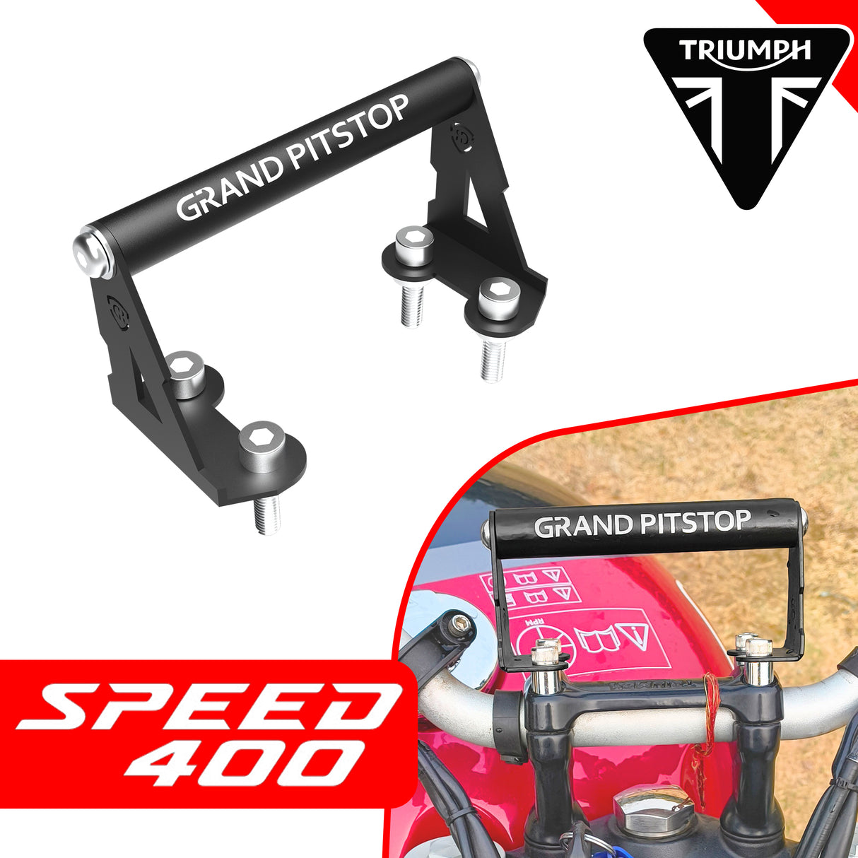 GPS Mount for Triumph Speed 400 - Black