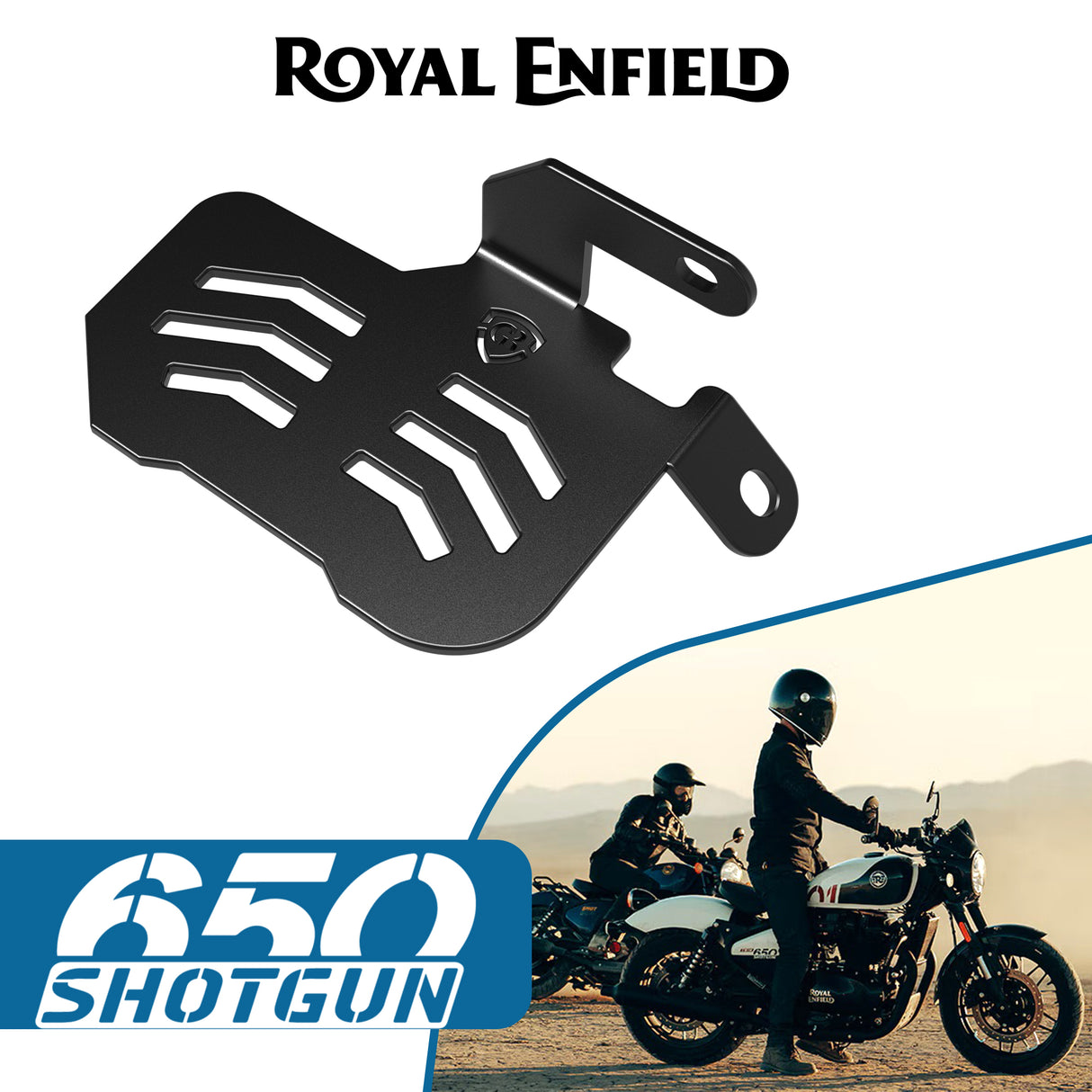 Pillion Footrest (Left) for Royal Enfield Shotgun - Black