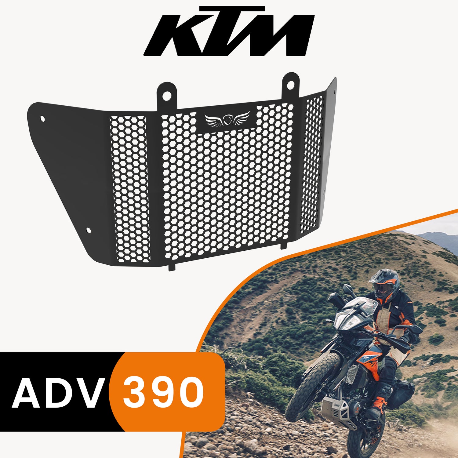Radiator Grill for KTM 390 Adventure - Black