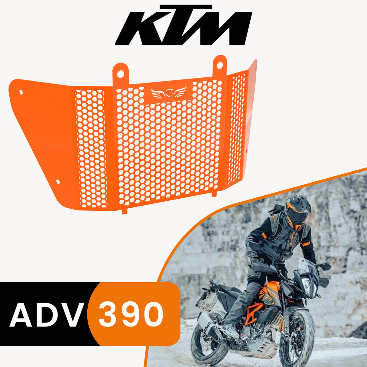 Radiator Grill for KTM 390 Adventure - Orange