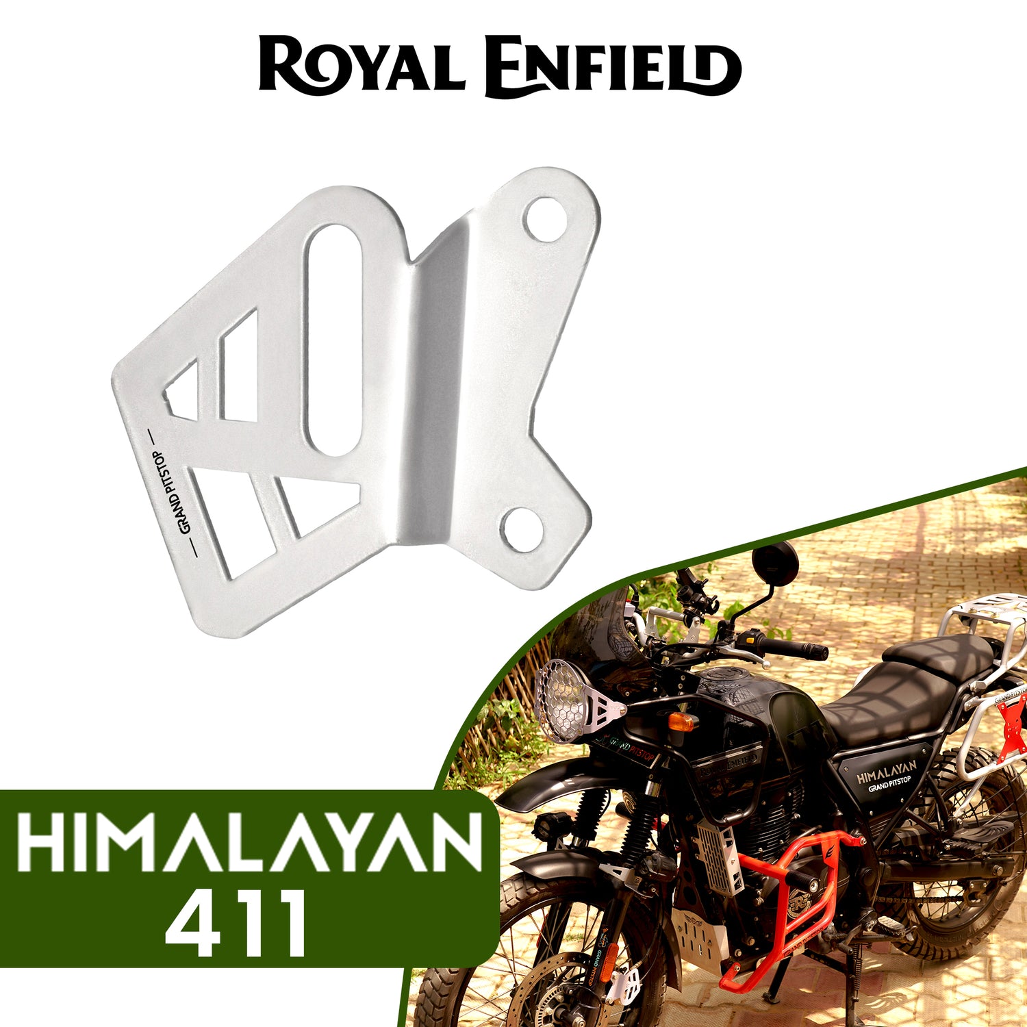 Front Brake Caliper Cover for Royal Enfield Himalayan BS6 Model (2020-21) - Silver
