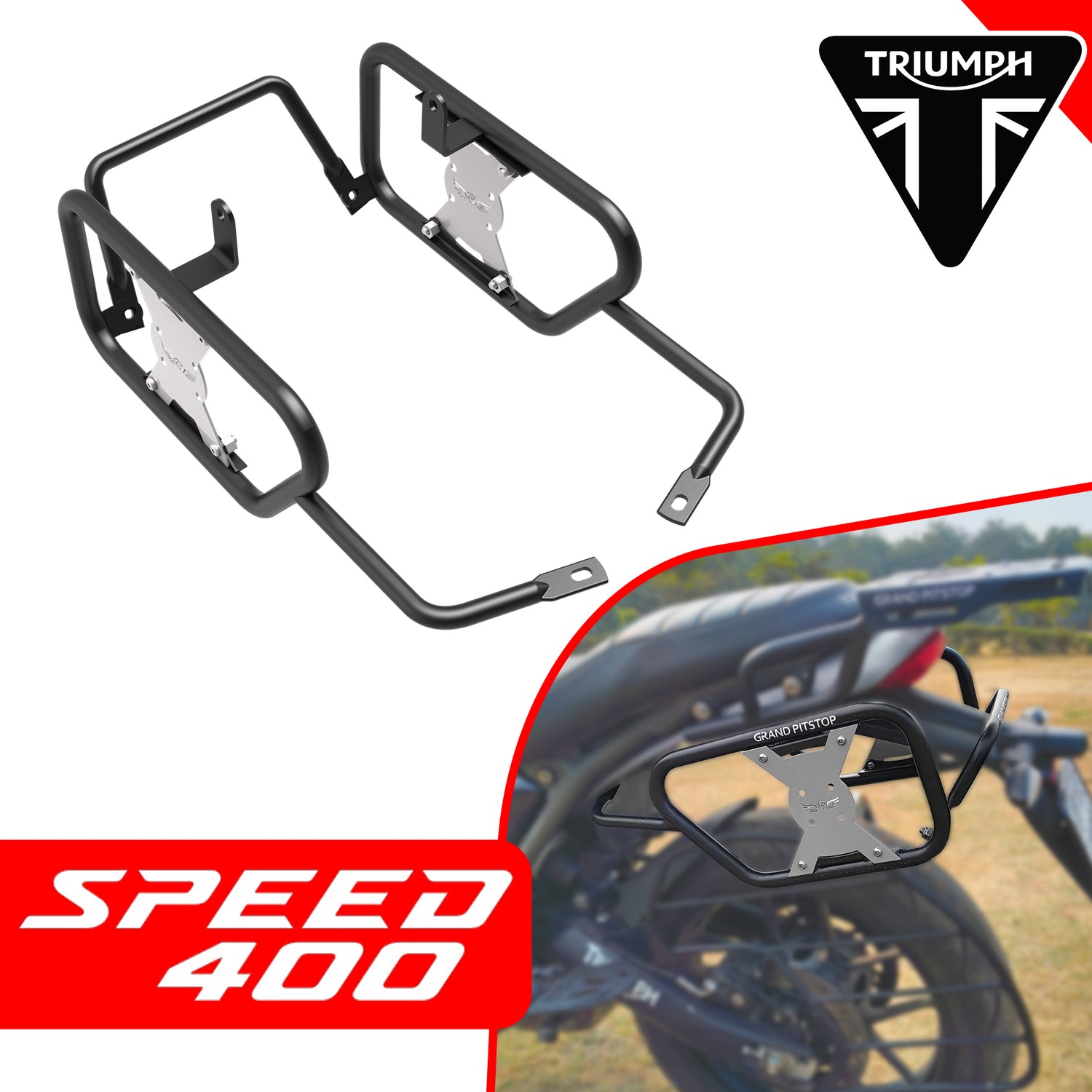 Saddle Stay for Triumph Speed 400 - Black