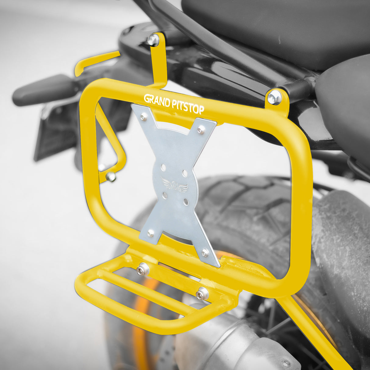 Saddle Stay for Royal Enfield Himalayan 450 - Yellow-Silver
