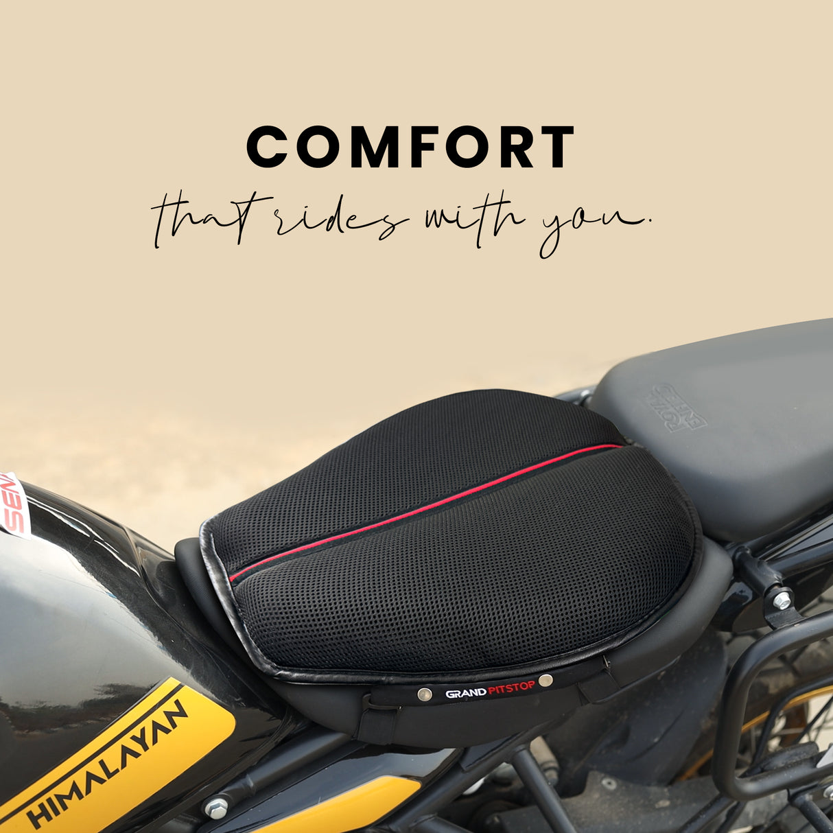 Motorcycle Honeycomb Gel Air Seat Cushion for Medical, Offices, Home, Motorcycle and Car Lumbar Support - Universal Fit & Breathable Design