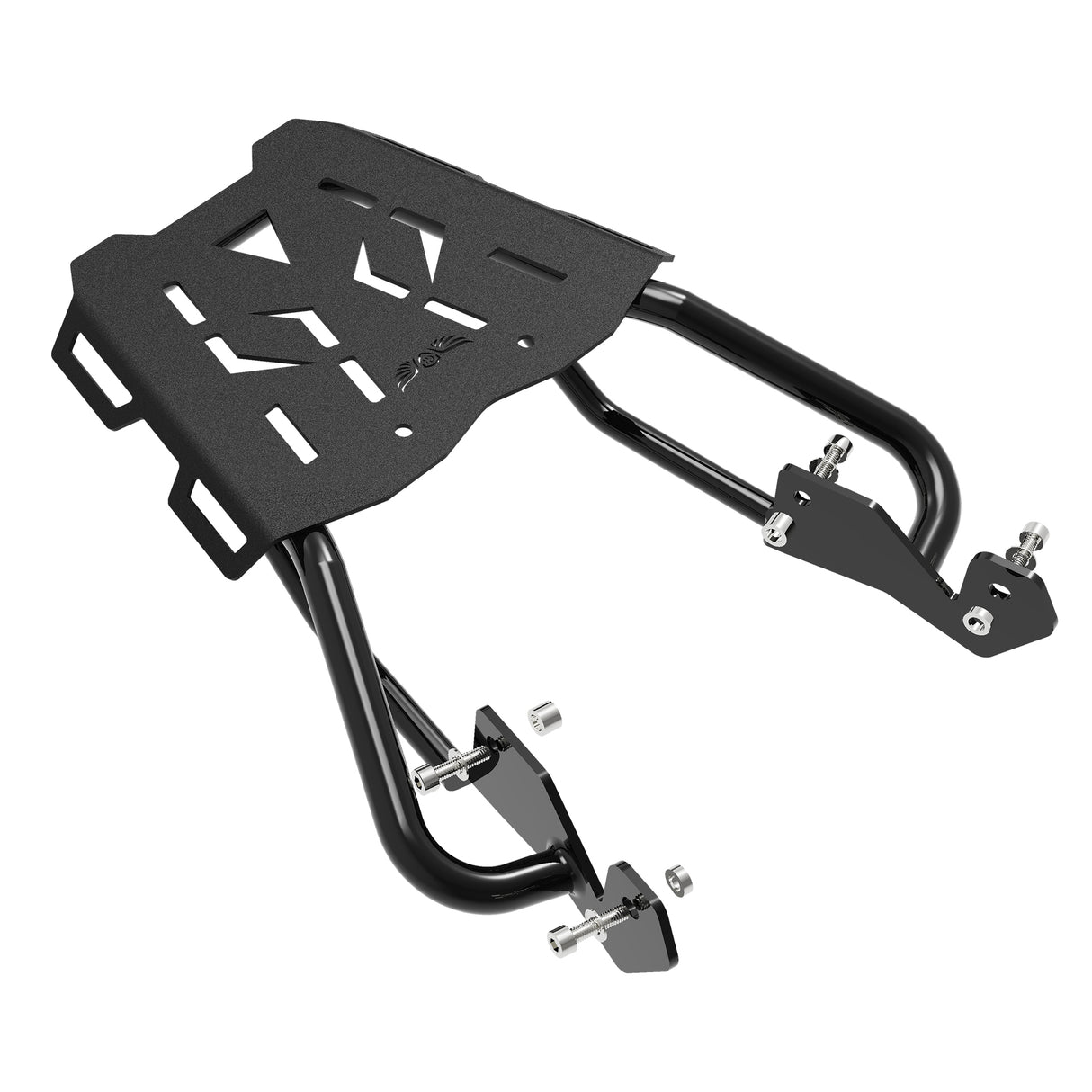 Extended Top Rack with Plate for KTM 200 Duke Gen 2 - Black