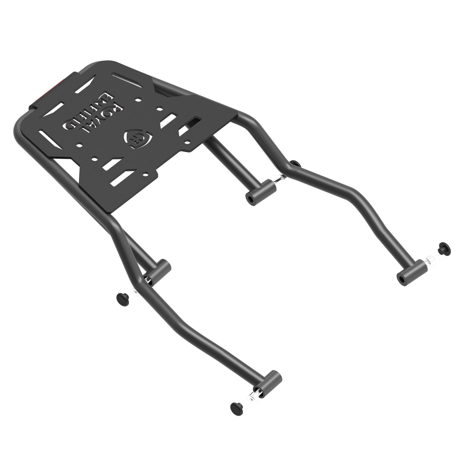 Extended Top Rack with Plate for Royal Enfield Guerrilla 450 - Black