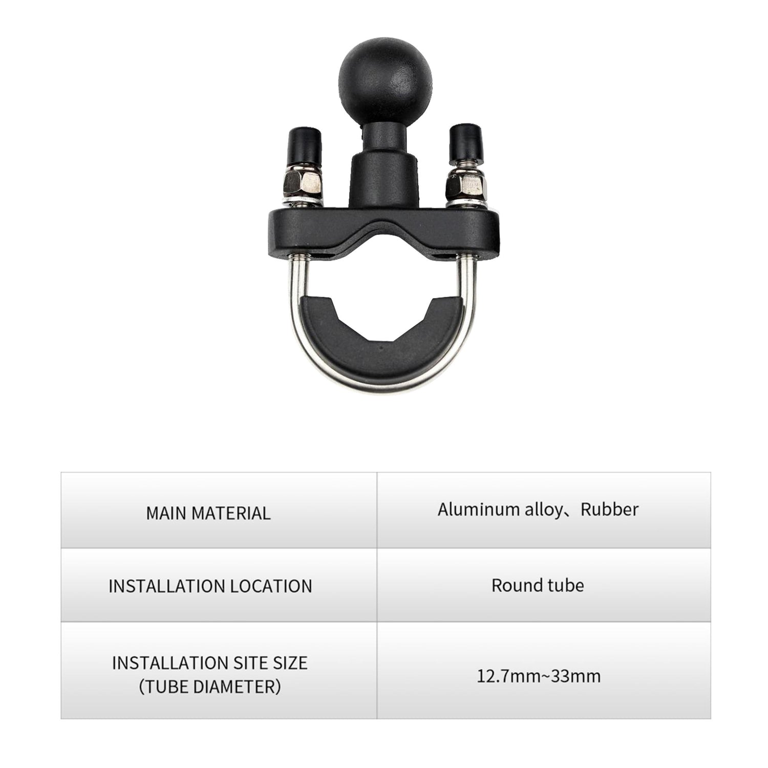 4-Sided Grip Anti Theft Mobile Holder Handlebar Mount