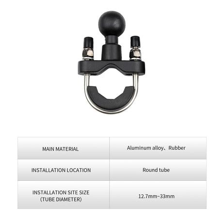 4-Sided Grip Anti Theft Mobile Holder Handlebar Mount