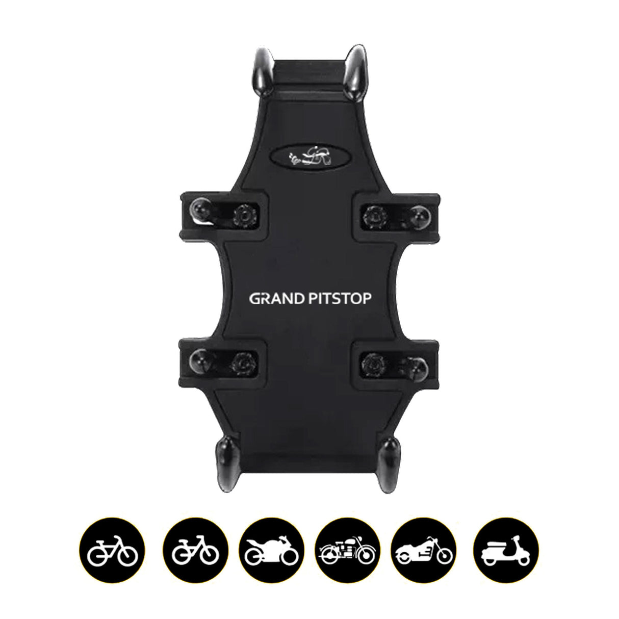 4-Sided Grip Anti Theft Mobile Holder Handlebar Mount