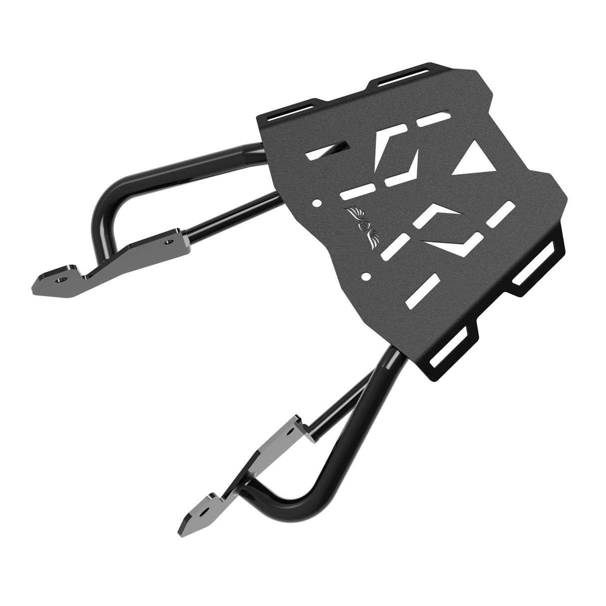 Extended Top Rack with Plate for KTM 200 Duke Gen 2 - Black