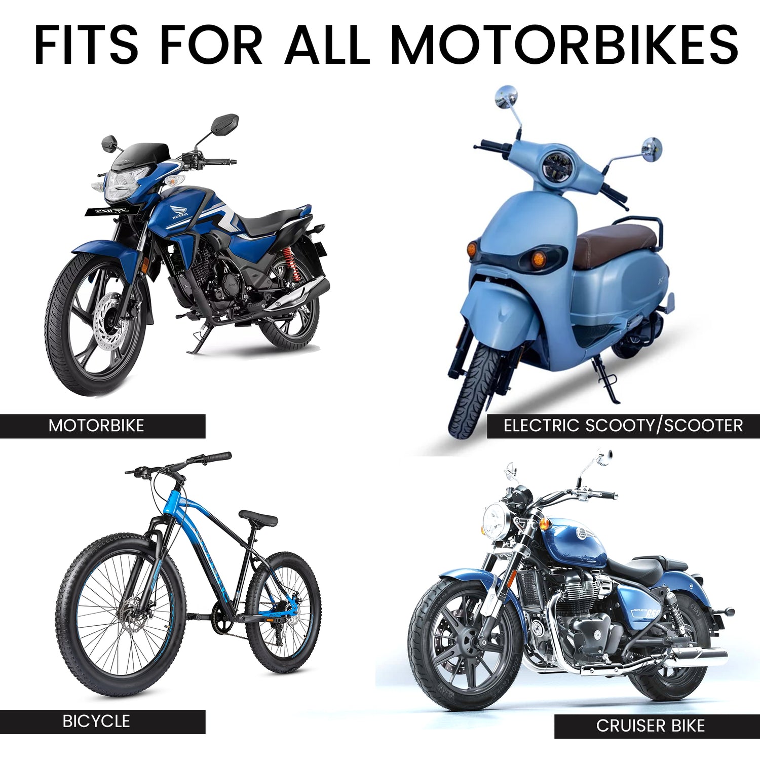 Cool Grip B3 Bike Handlebar Mobile Holder with One Click Locking - Black