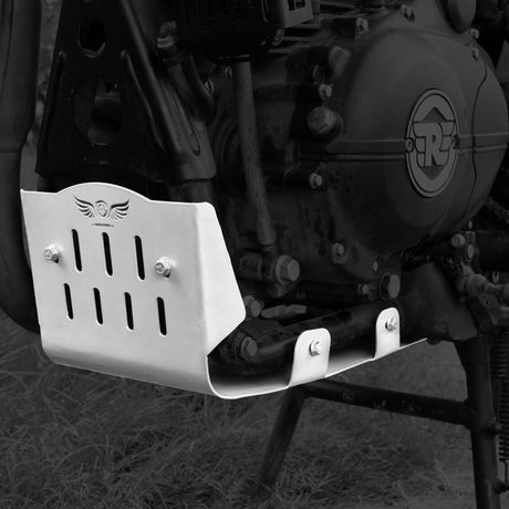 ALUMINIUM SUMPGUARD for Royal Enfield SCRAM 411 - Silver