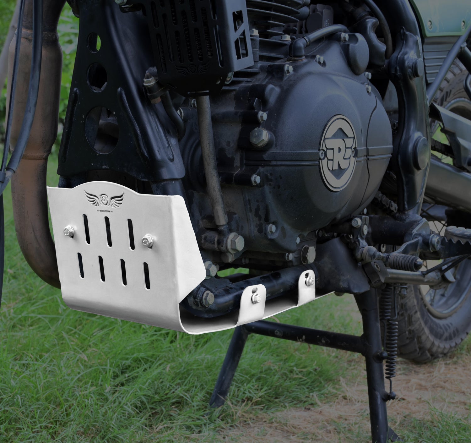 Aluminium Sumpguard For Royal Enfield Himalayan - BS6 Model (2020-2021) - Silver