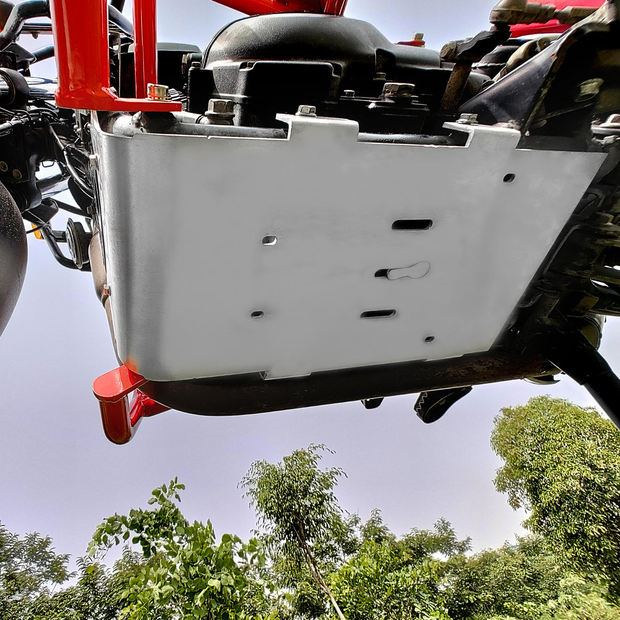 Aluminium Sumpguard For Royal Enfield Himalayan - BS6 Model (2020-2021) - Silver