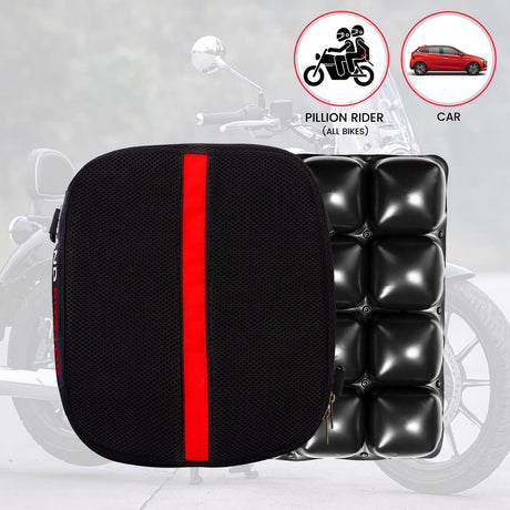 Air Comfy Seat Cushion for Medical, Offices, Home, Motorcycle and Car Lumbar Support - Pillion Premium