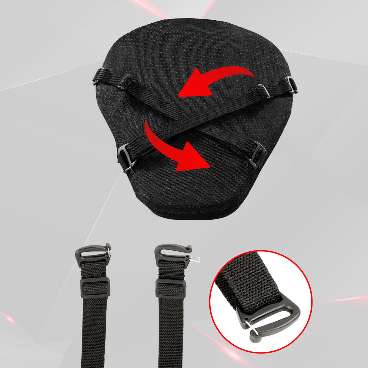 Air Comfy Seat Cushion for Medical, Offices, Home, Motorcycle and Car Lumbar Support - Sports Premium