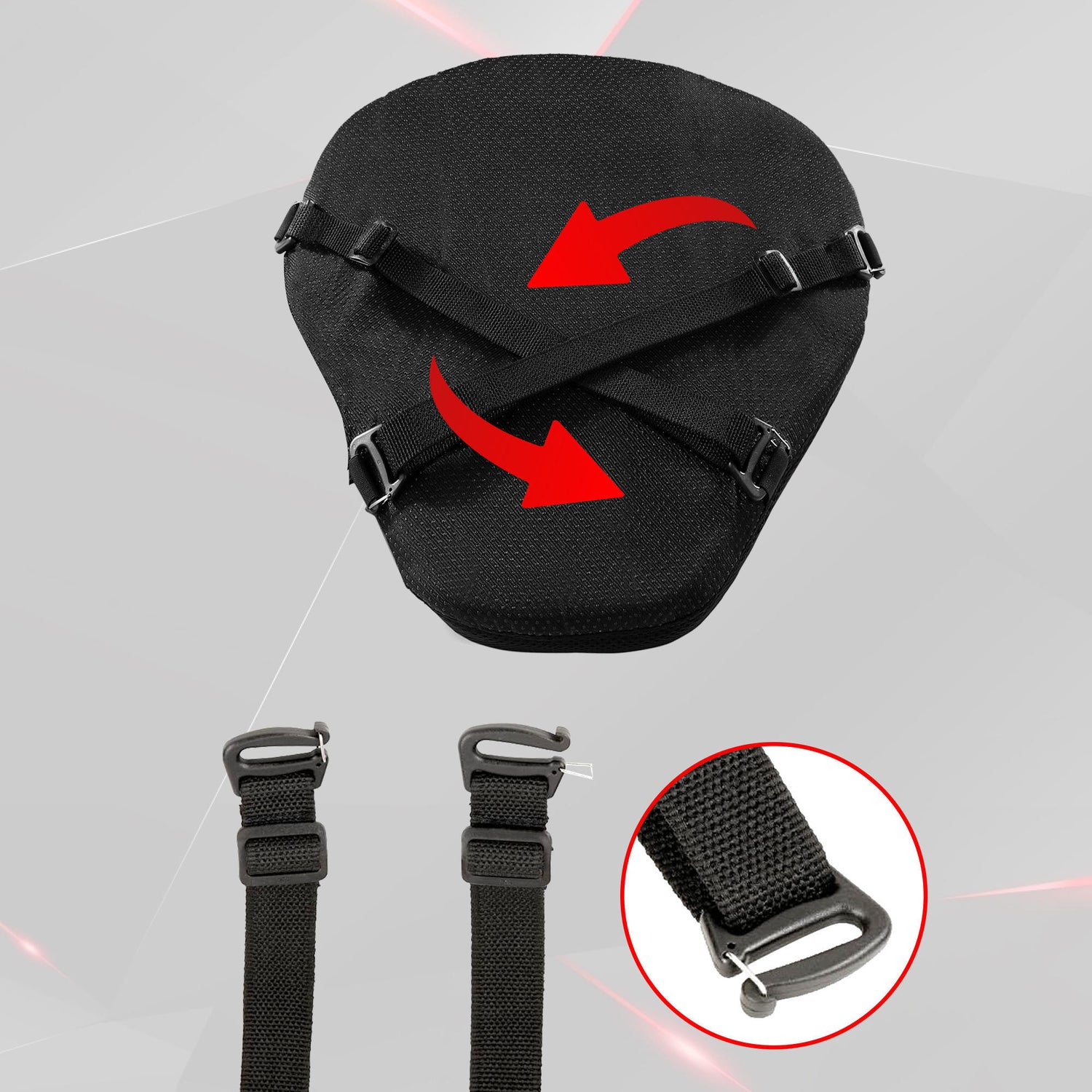 Air Comfy Seat Cushion for Medical, Offices, Home, Motorcycle and Car Lumbar Support - Sports Premium