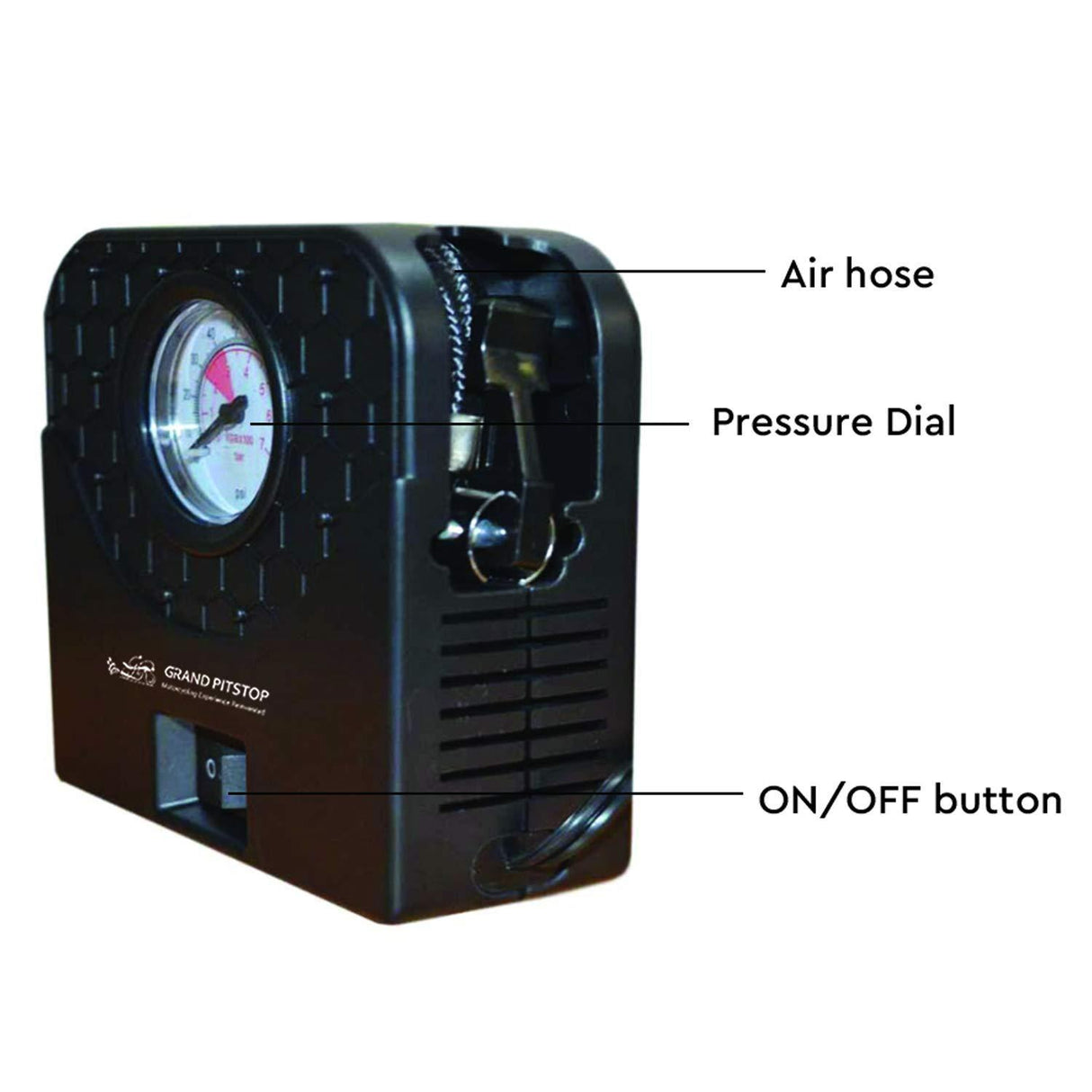 Combo - Air Seat for Medical, Offices, Home, Motorcycle and Car Lumbar Support & Inflator