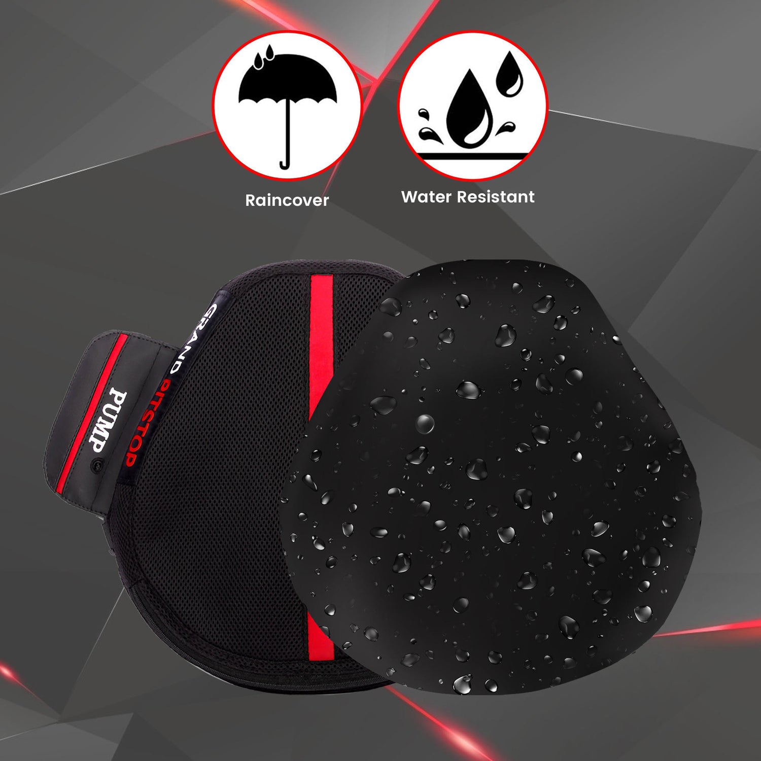 Combo - Air Seat for Medical, Offices, Home, Motorcycle and Car Lumbar Support & Claw Grip Mobile Holder