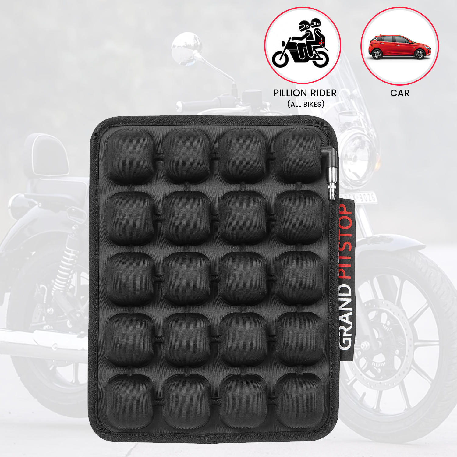 Air Bubble Airseat for Medical, Offices, Home, Motorcycle and Car Lumbar Support - Pillion