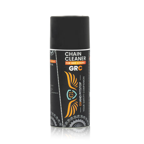Combo of Chain Cleaning Brush & GR Chain Cleaner (160 ml) & GR Chain Lube (160 ml) & Dismantlable Paddock Stand - Black