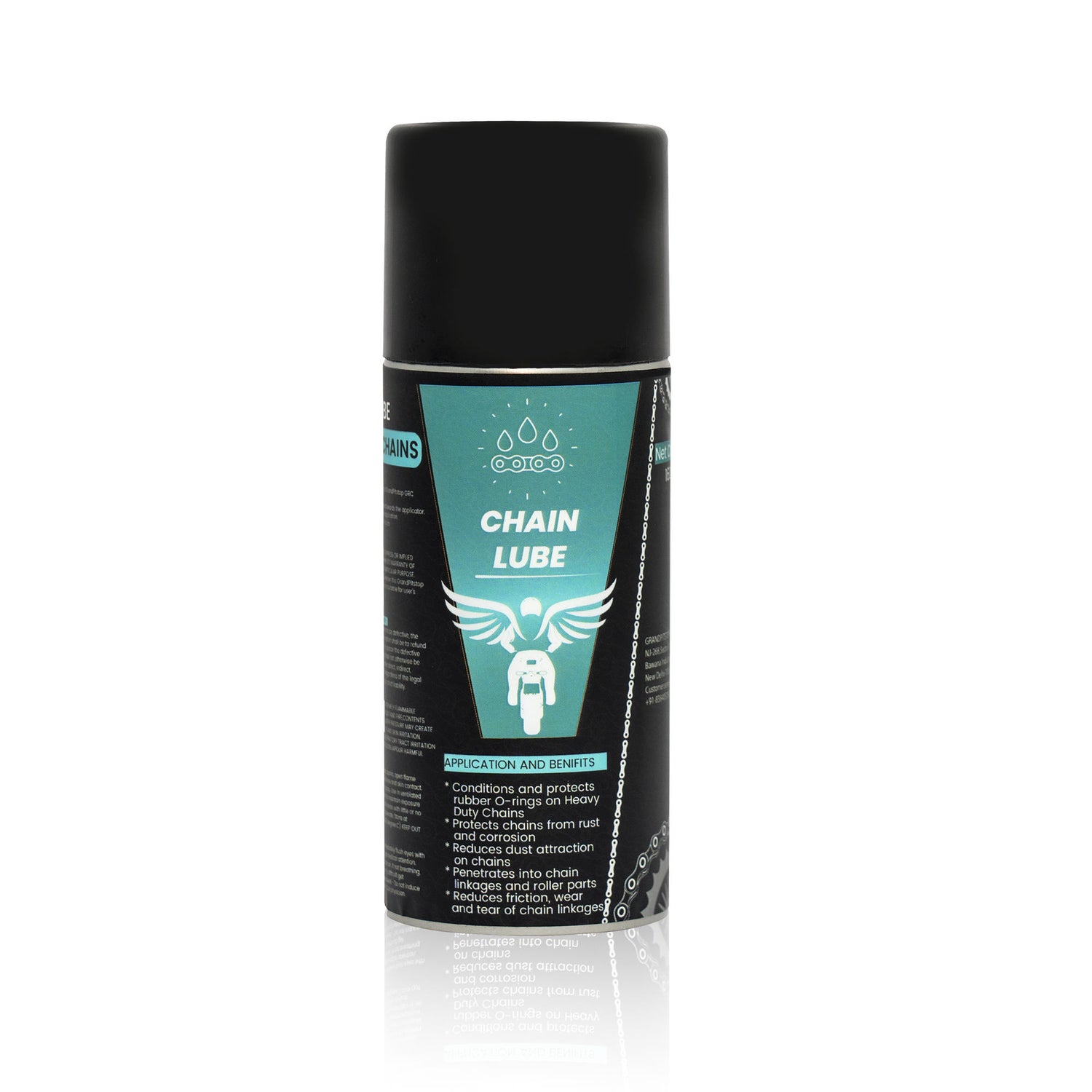 Combo of Chain Cleaning Brush & GR Chain Cleaner-160ml & GR Chain Lube-160ml & Microfiber cloth & GRoller Large