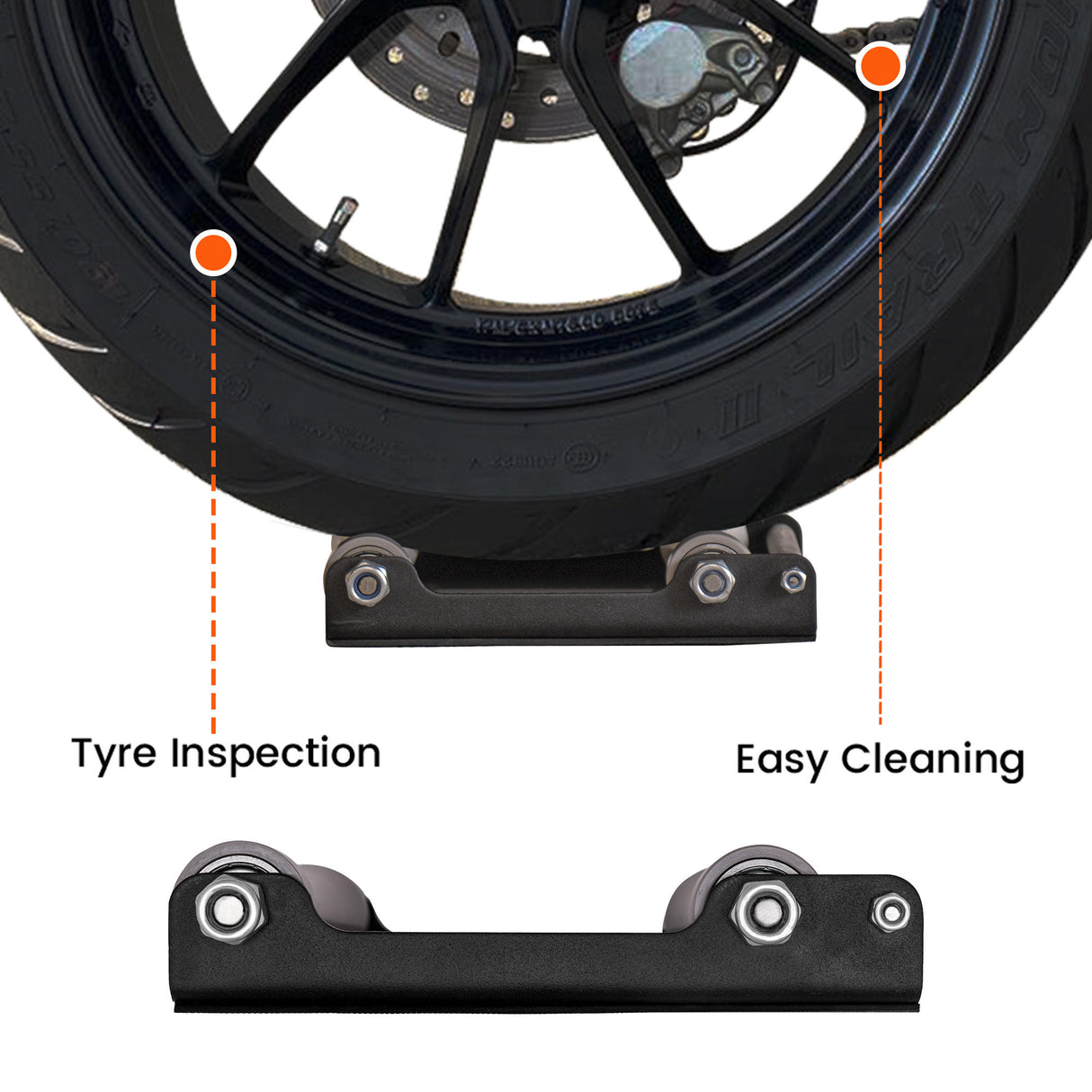 Combo of Large GRoller & Chain Cleaning Brush
