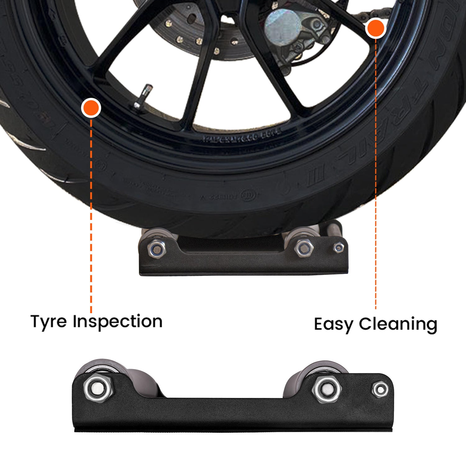 Combo of Large GRoller & Chain Cleaning Brush