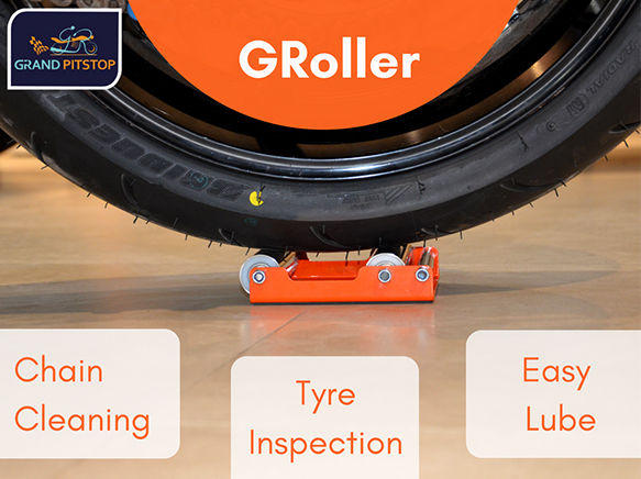 Combo of Medium GRoller & Chain Cleaning Brush