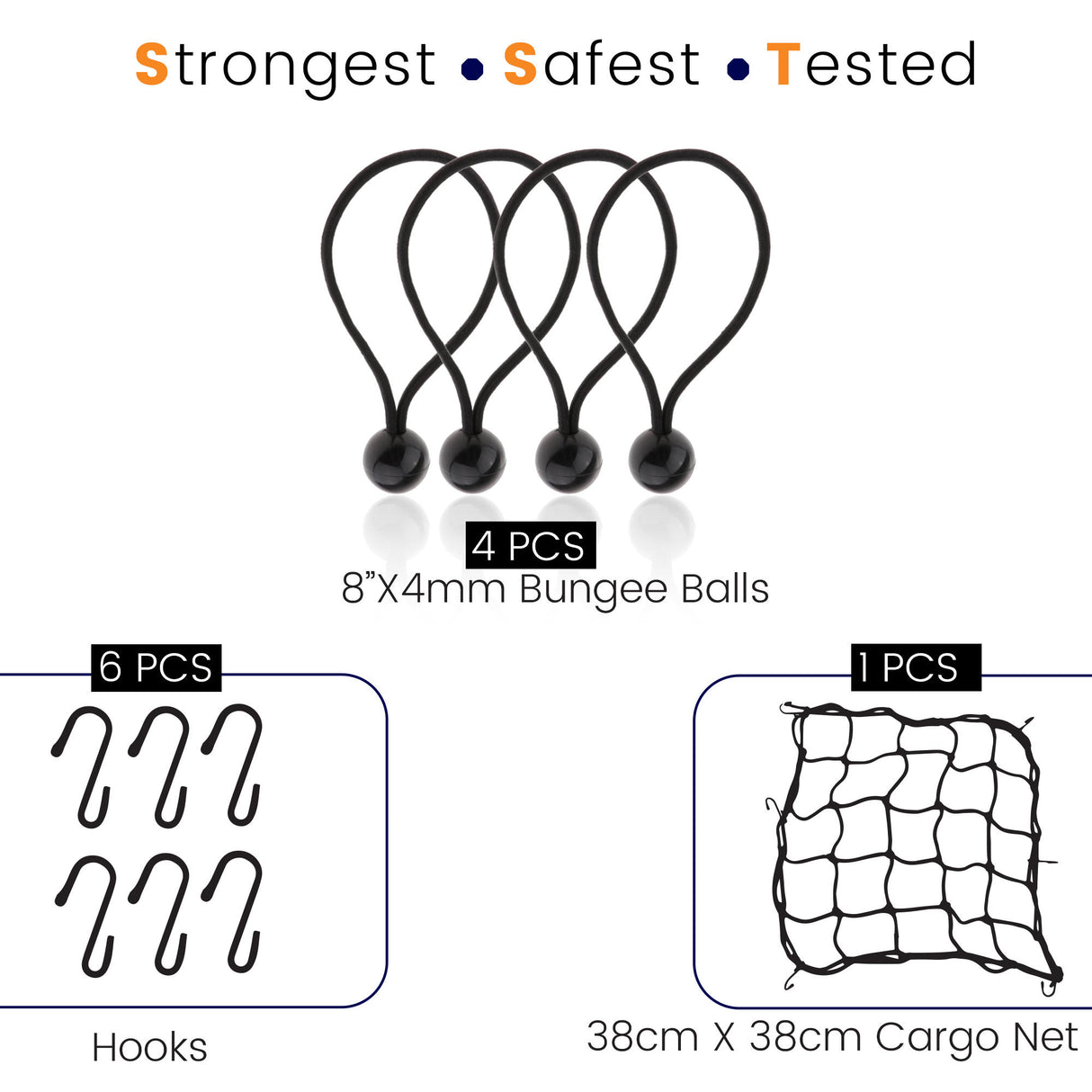 Bungee Cord - Set Of 15 - Mix