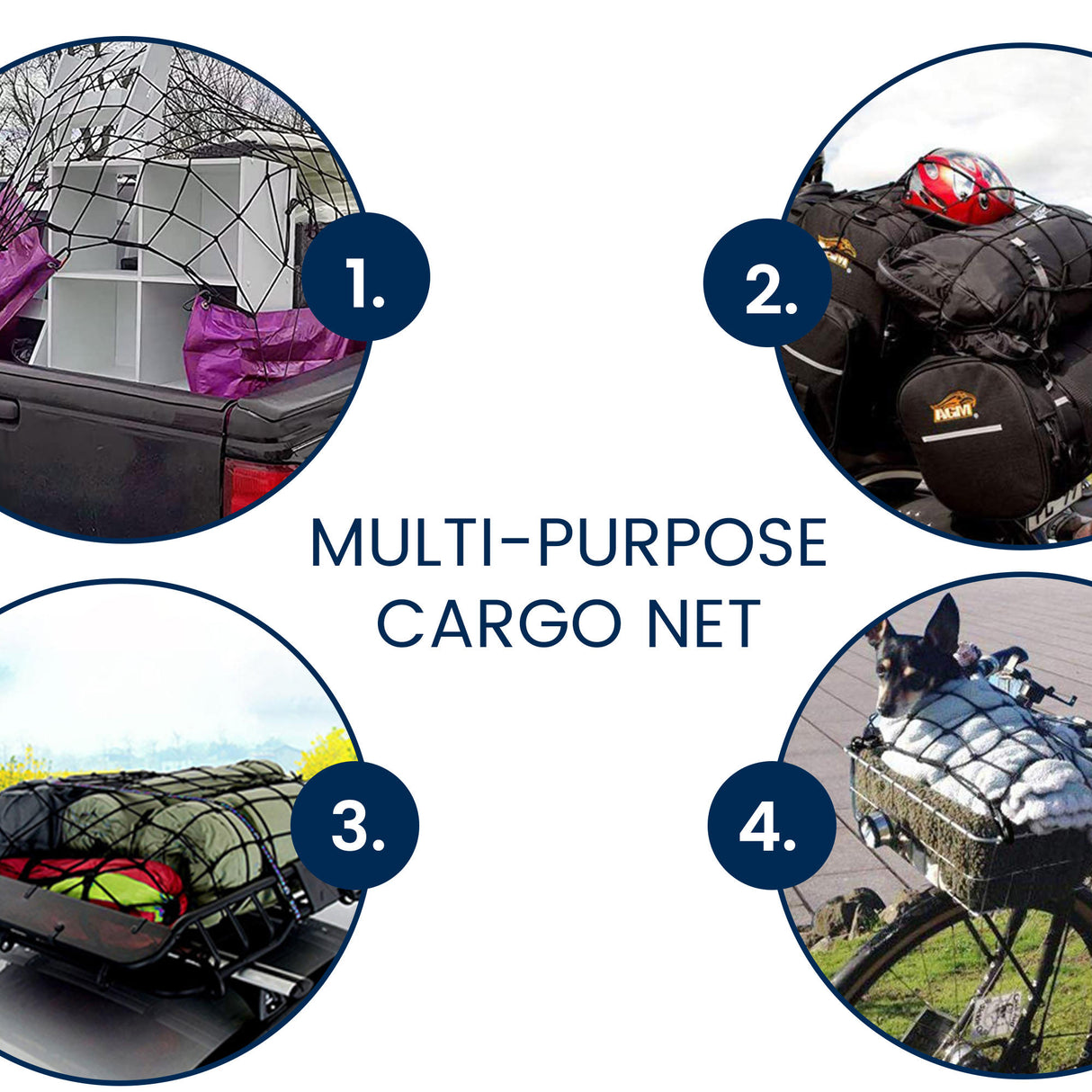 Cargo Net (38X38Cm) - 1Pc - Black