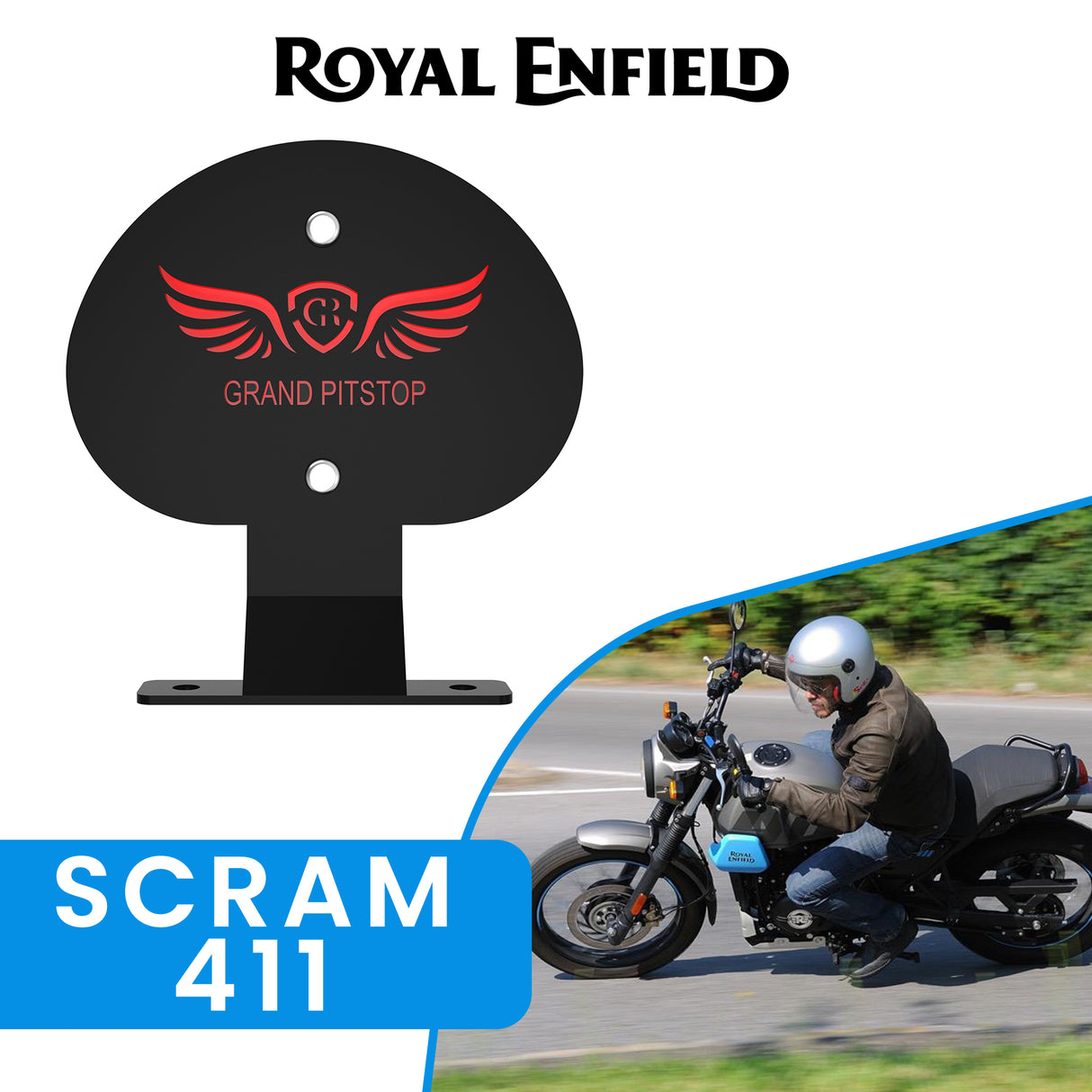 Back Rest Stand for Royal Enfield Scram 411