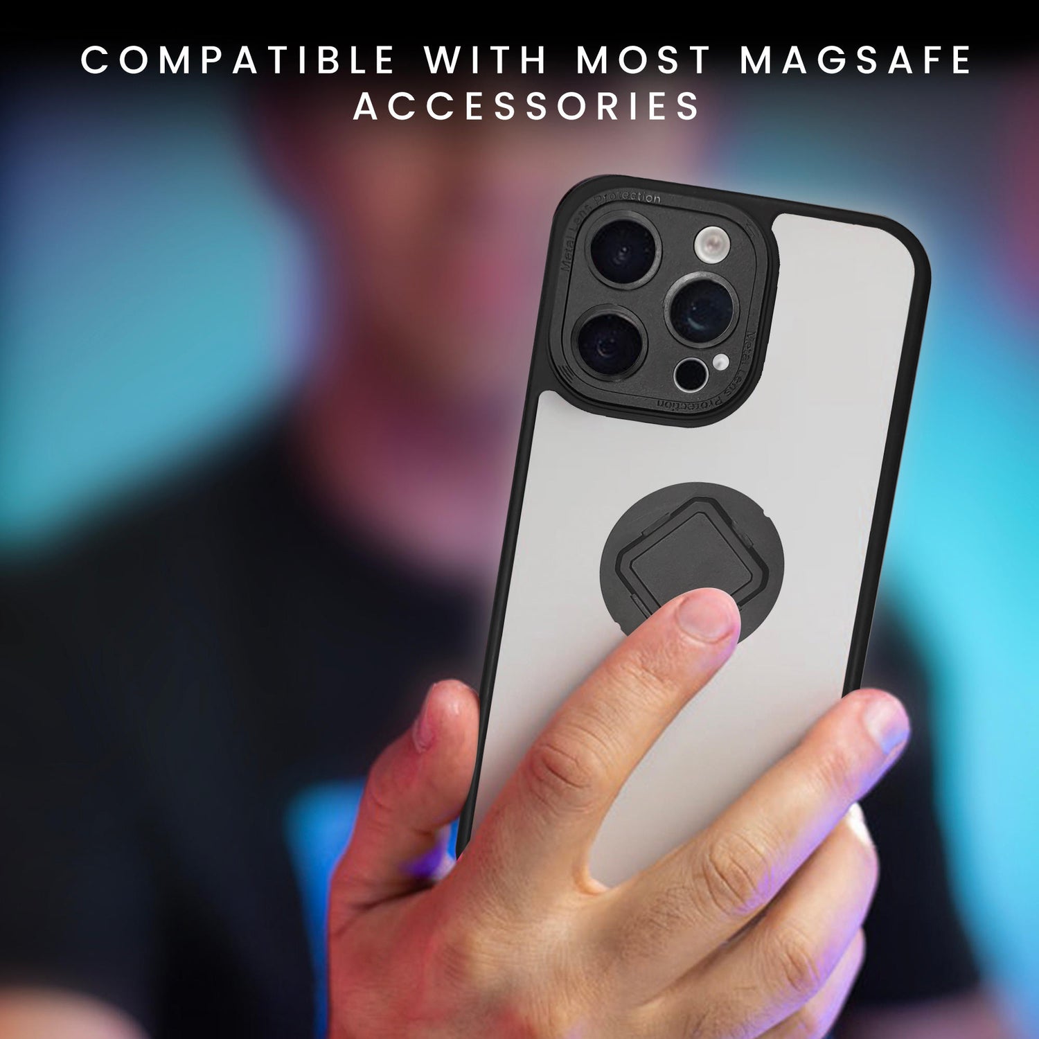 iPhone 15 Pro Max Case Cover for Gen-2 Mobile Holder: Durable, Shockproof, and Secure Fit with Ultra MAG-Lock Compatibility