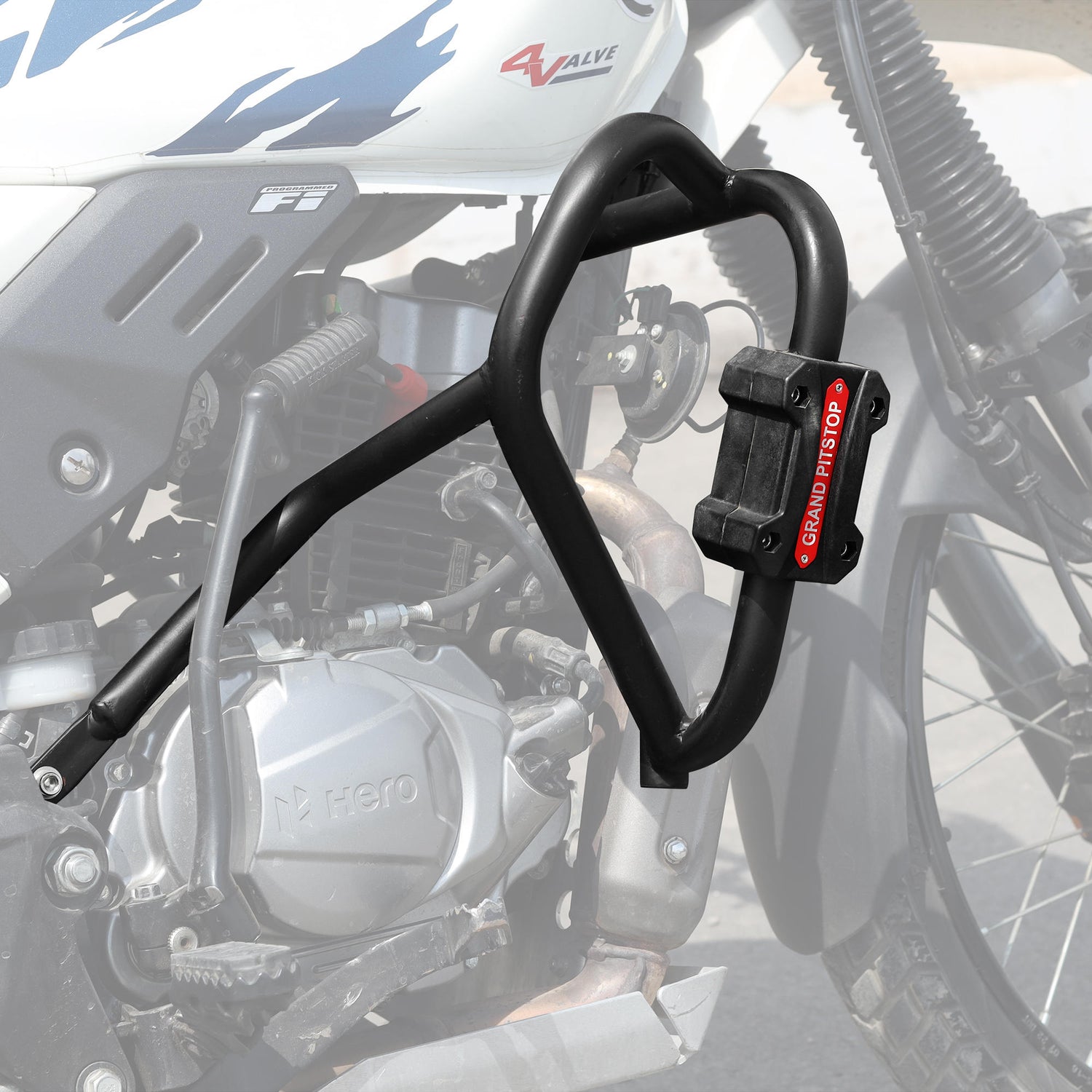 Crash Guard (Pair) for Hero Xpulse 200 and Xpulse 400 - Black