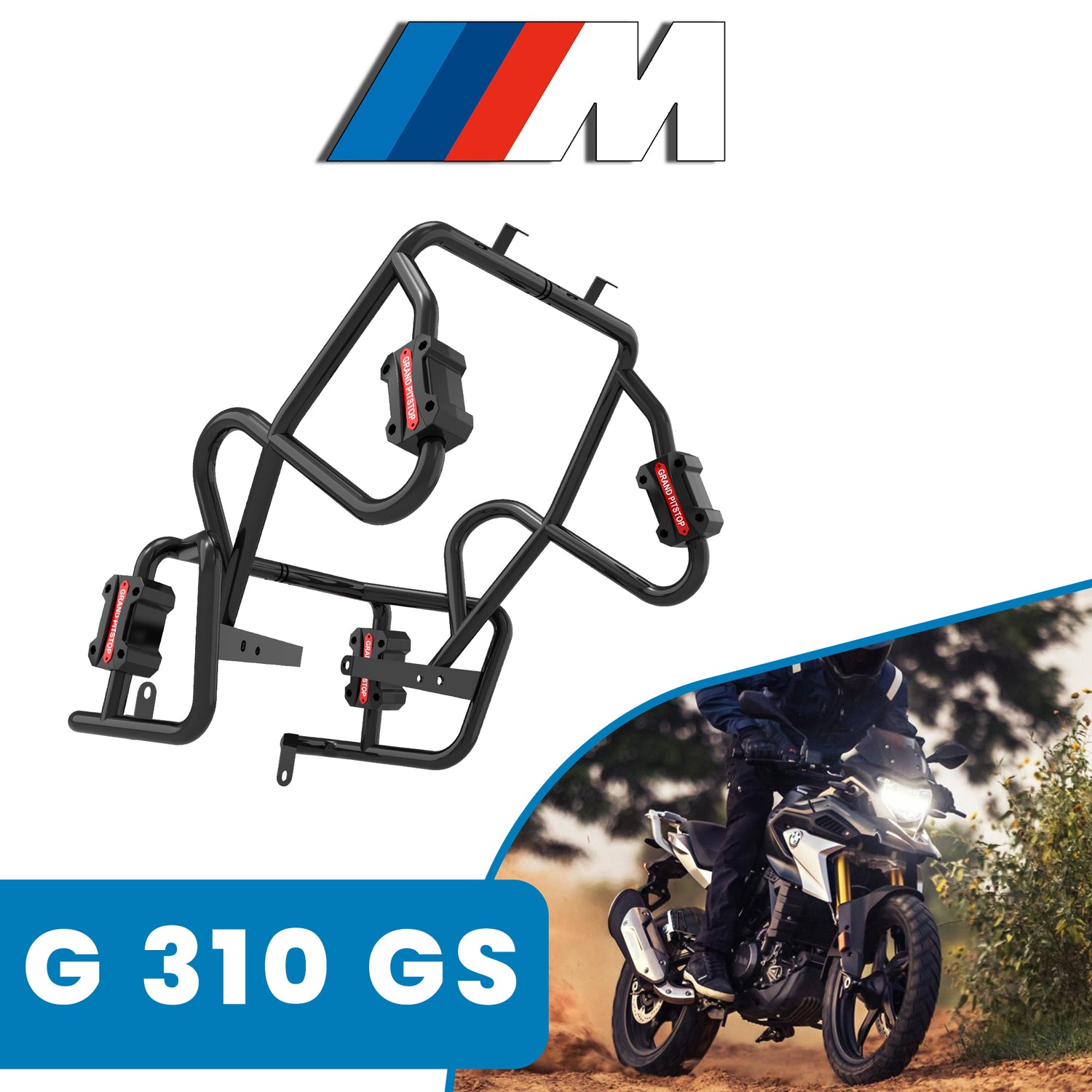 Crash Guard for BMW G 310 GS - Black