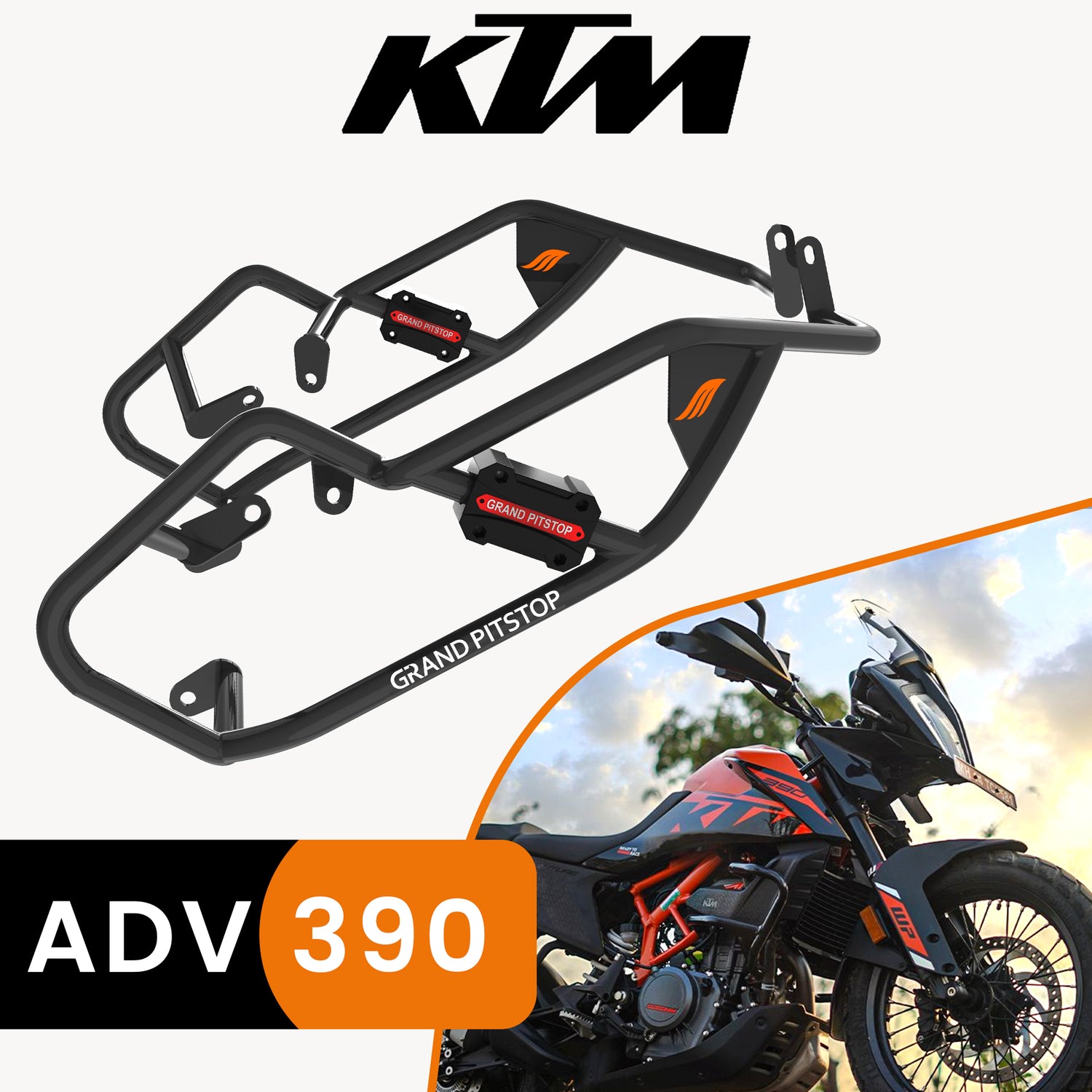 Crash Guard (Pair) for KTM 390 Adventure X - Black