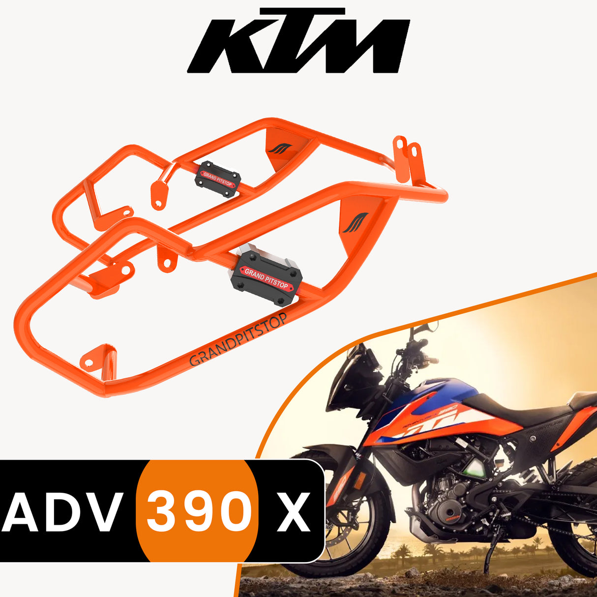 Crash Guard for KTM 390 Adventure X - Orange