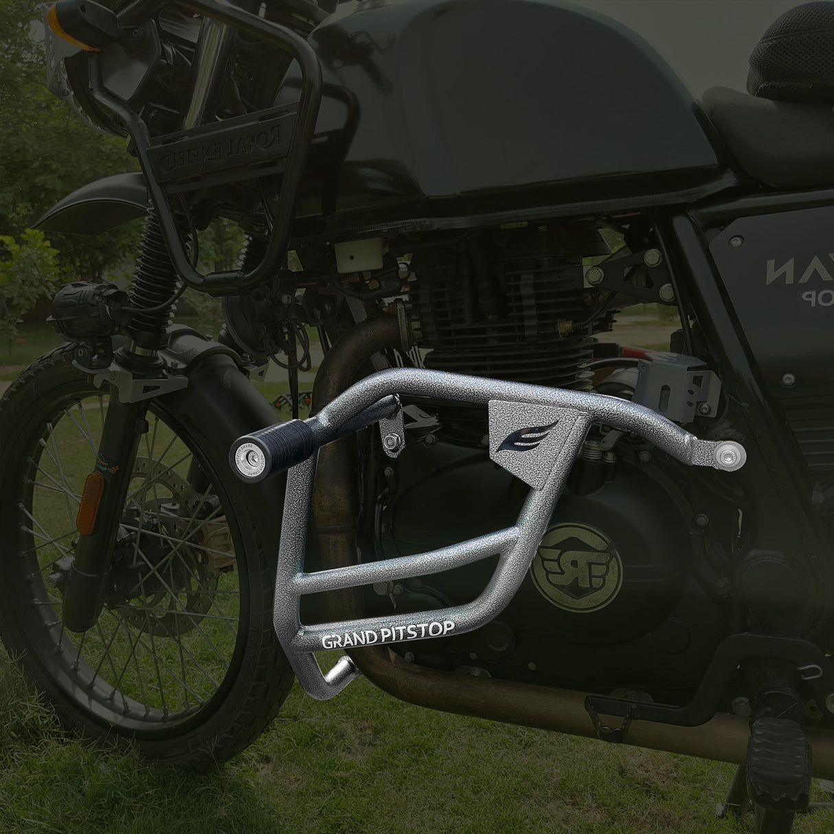 Crash Guard (Pair) for Royal Enfield Scram 411 - Antique Silver